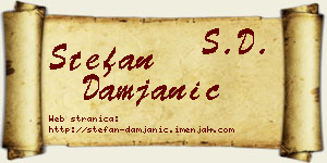 Stefan Damjanić vizit kartica